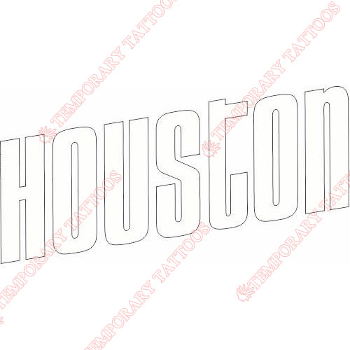 Houston Rockets Customize Temporary Tattoos Stickers NO.1028